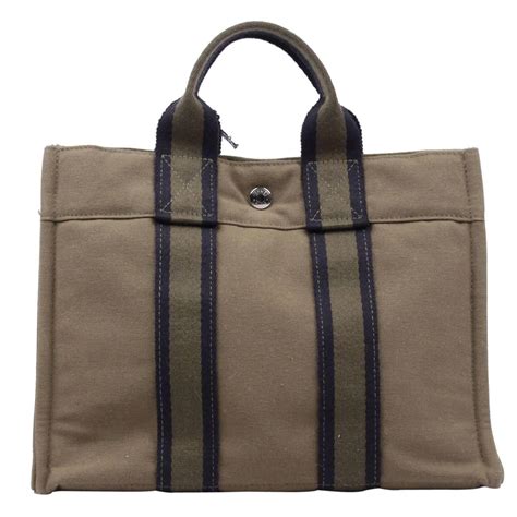 hermes canvas tote